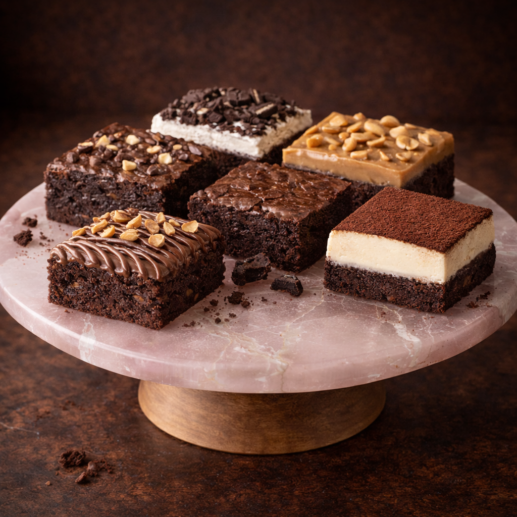 Assorted Fudge Brownie Box – Crust & Crumble Bakers
