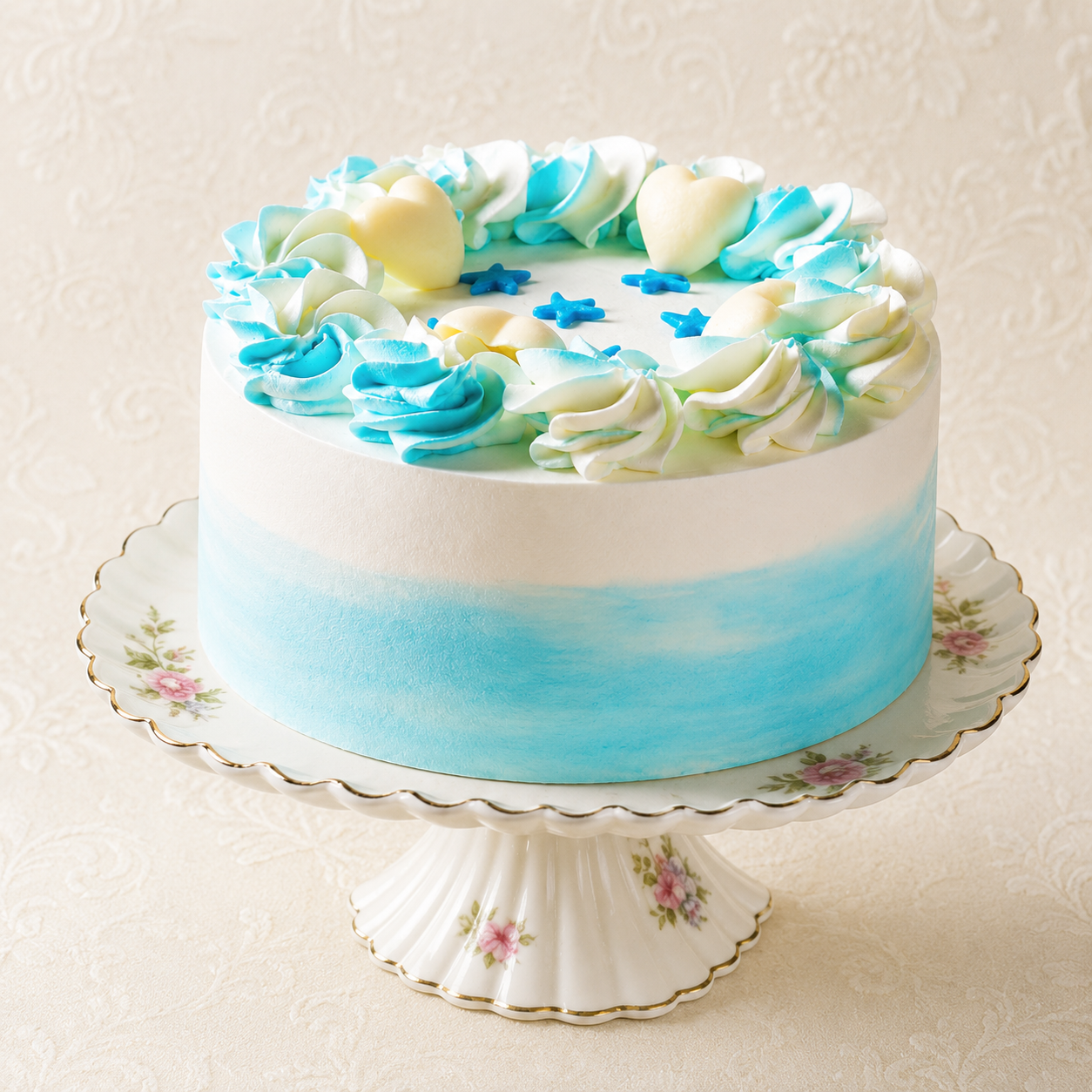 Sapphire Floral Milk Cake – Crust & Crumble Bakers