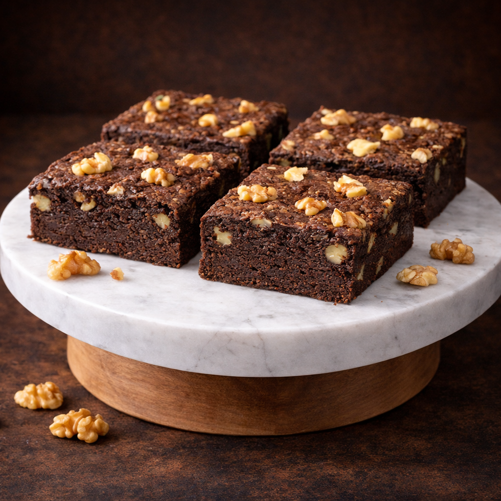 Classic Walnut Fudge Brownie – Crust & Crumble Bakers