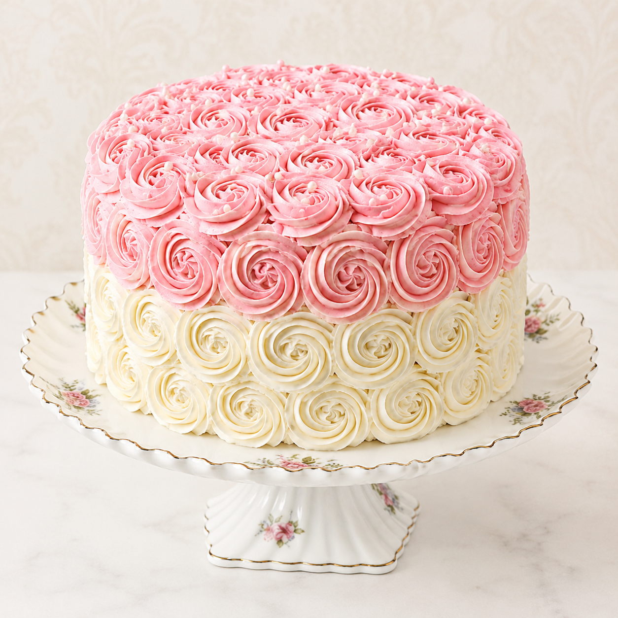 Garden Bouquet Buttercream Cake – Crust & Crumble Bakers