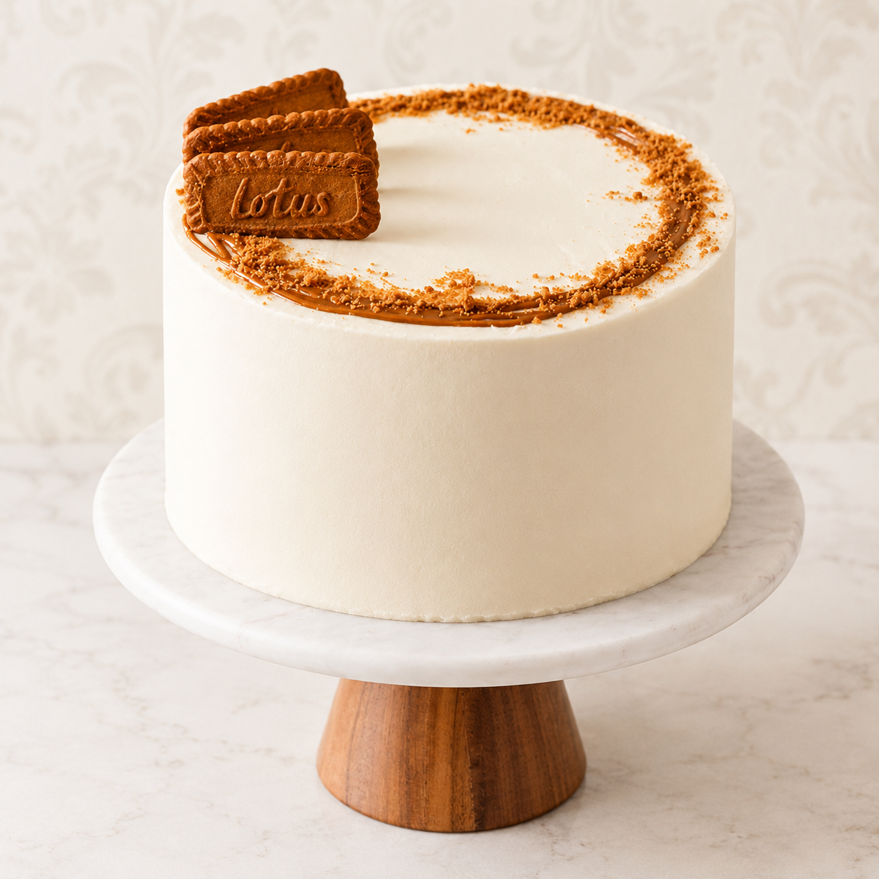 Lotus Biscoff Cream Cake – Crust & Crumble Bakers