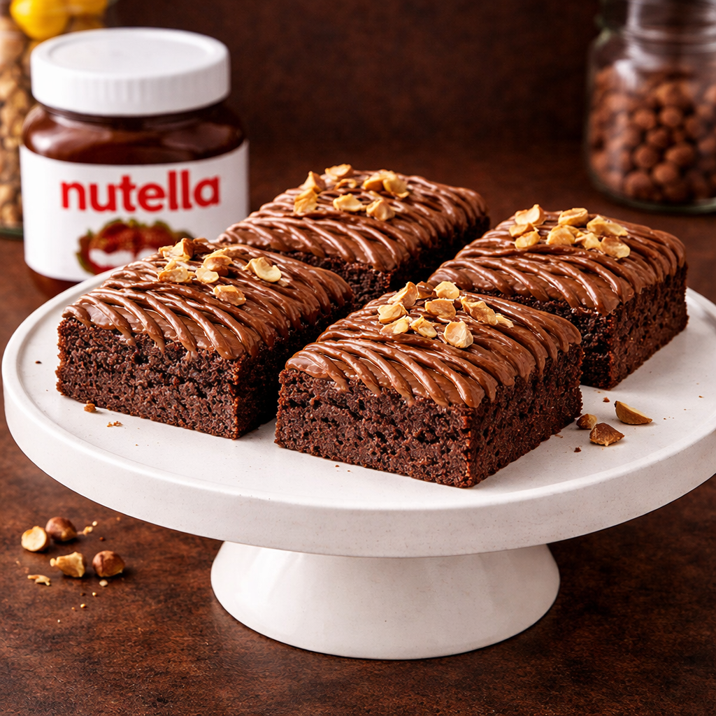Nutella Drizzle Fudge Brownie – Crust & Crumble Bakers