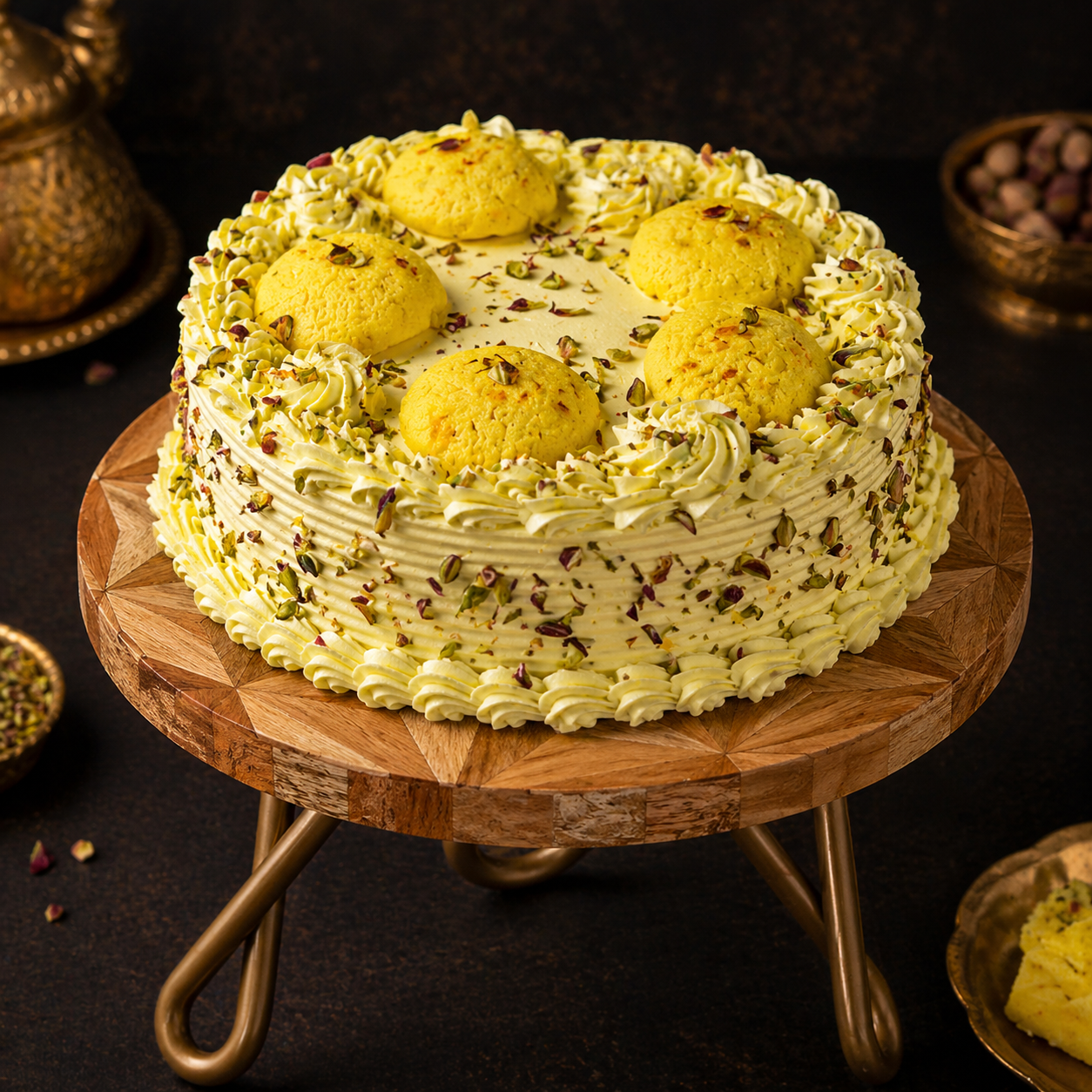 Rasmalai Saffron-Cardamom Cake – Crust & Crumble Bakers