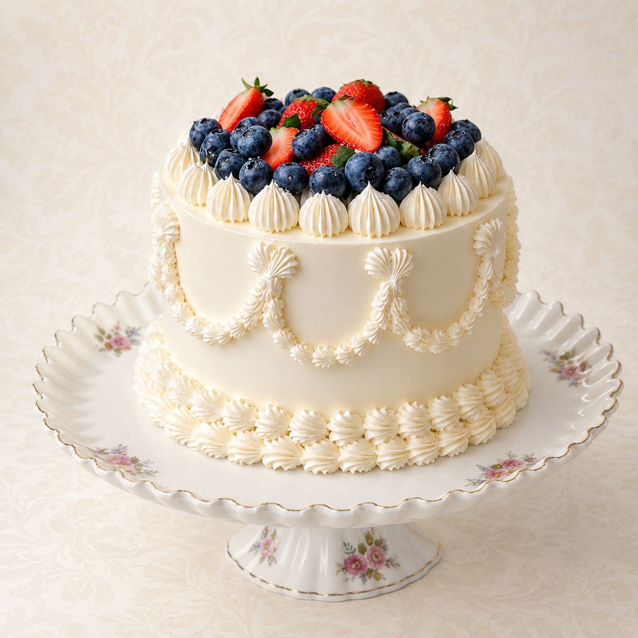Berry Crown Buttercream Cake – Crust & Crumble Bakers
